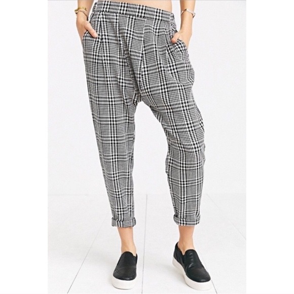 checkered harem pants